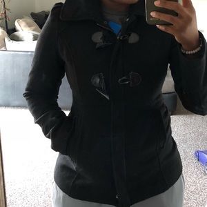 💋Guess Black Pea Coat